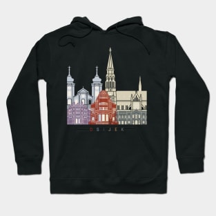 Osijek skyline poster Hoodie